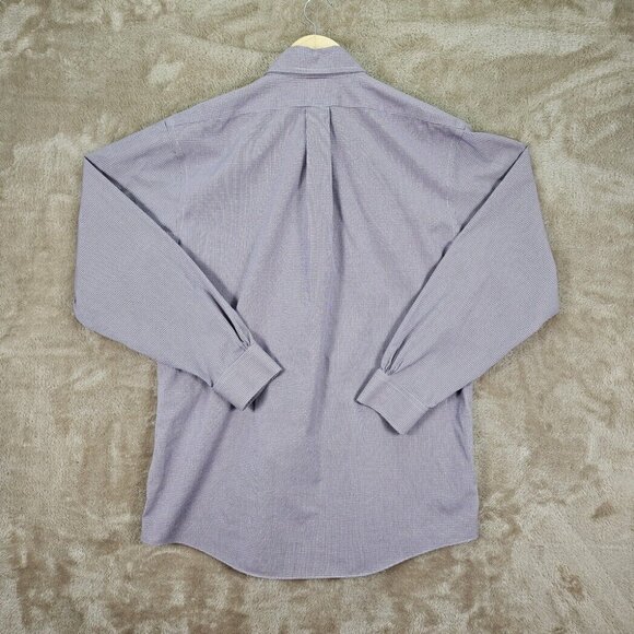 Brooks Brothers Regent Non-Iron Supima Button Up Plaid Shirt Men's Sz 16.5-34 - Picture 8 of 10